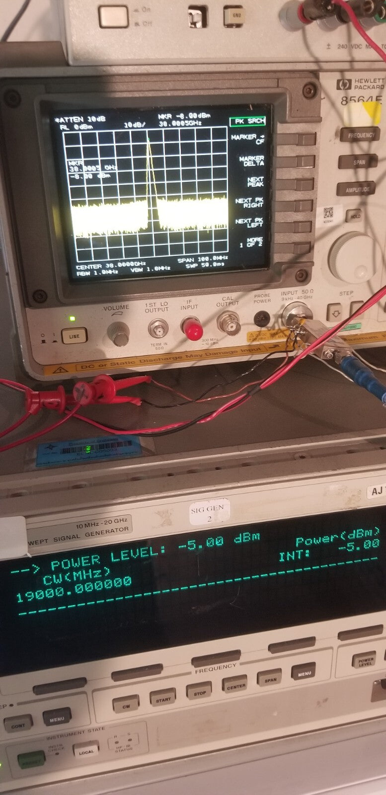 RF Frequency Range Doubler 19 GHz to 38 GHz - 67 GHz Output