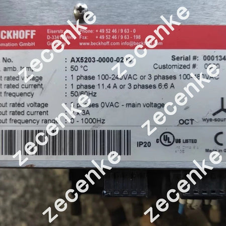 Used Beckhoff AX5203-0000-0200 Digital Compact Server Driver
