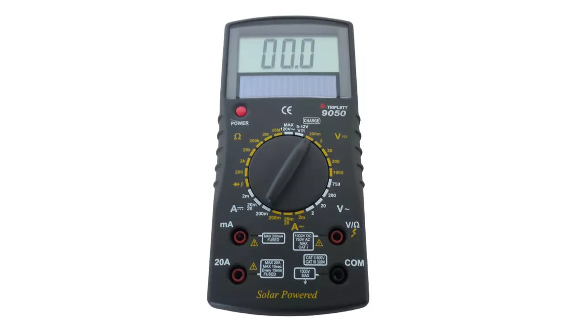 Solar Powered Triplett 9050 Digital Multimeter