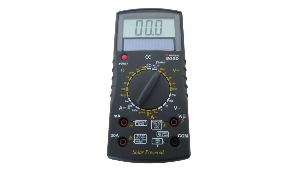 Solar Powered Triplett 9050 Digital Multimeter
