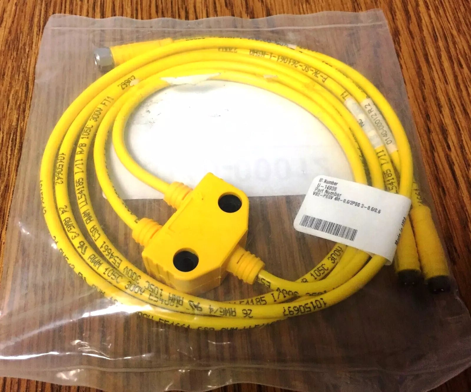 Turck VB2-PKGV 4M-0.6/2PSG 3-0.6/0.6 Pump Pressure Splitter Twin Cable for CDC