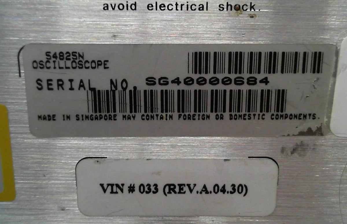 HP / Agilent 54825N Infiniium Oscilloscope 500MHz 2GSa/s SG40000684 - XG eqpt