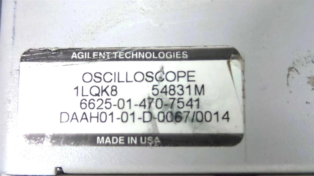 54831M - Agilent Infiniium Oscilloscope 600 MHz 4 GS/a (54831M)