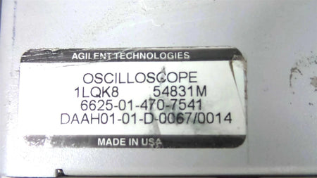 54831M - Agilent Infiniium Oscilloscope 600 MHz 4 GS/a (54831M)