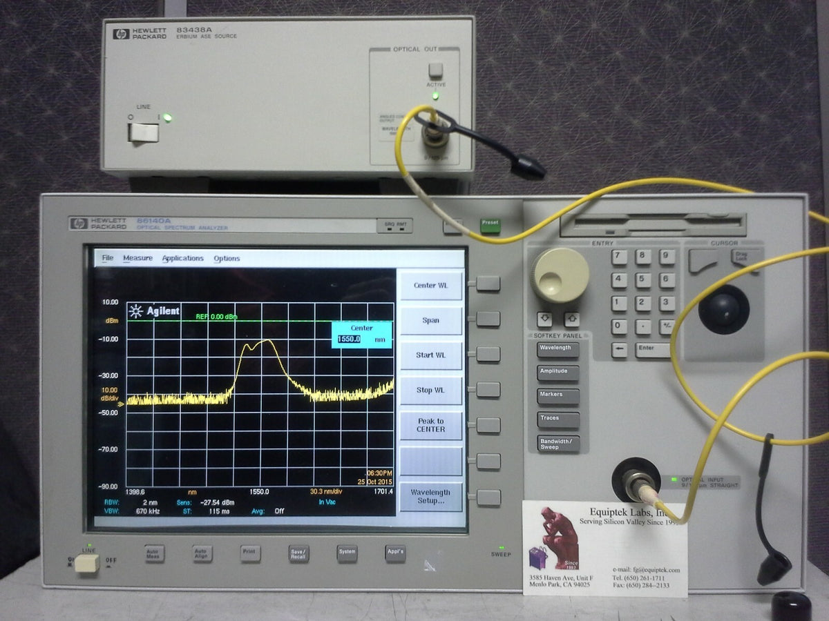 86140A Optical Spectrum Analyzer