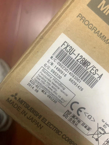 1PCS Mitsubishi PLC FX3U-128MR/ES-A NEW IN BOX
