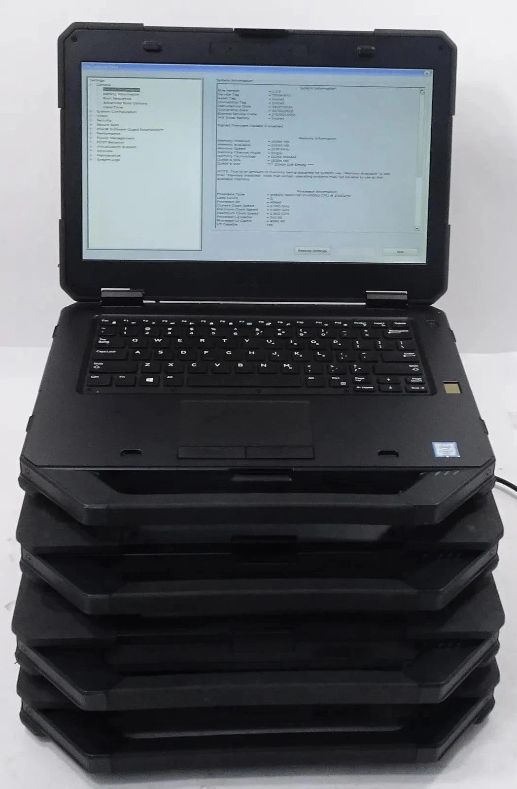 Lot 4 Dell Latitude Rugged 5414 Core i7-6600U 2.6GHz 16GB DVD-RW No HDD