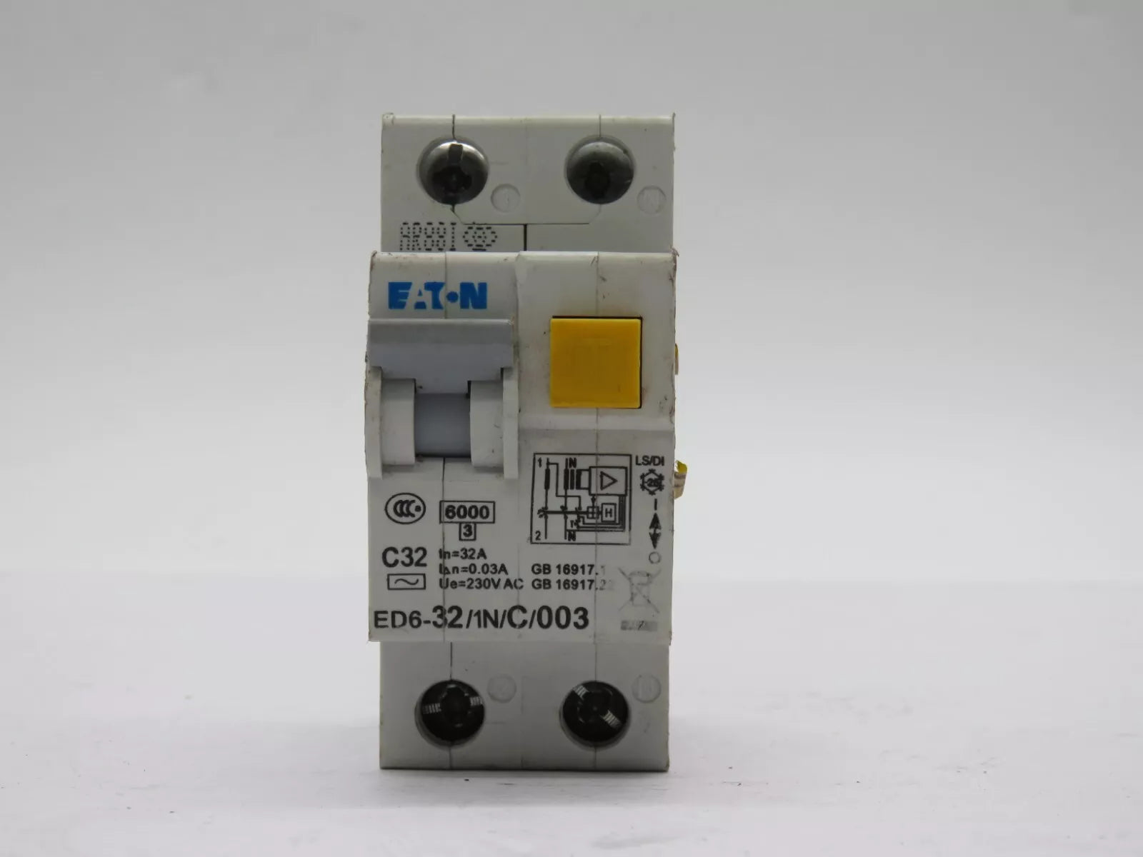Eaton ED6-32 Earth Leakage Circuit Breaker ED6-32/1N/C/003 230V AC