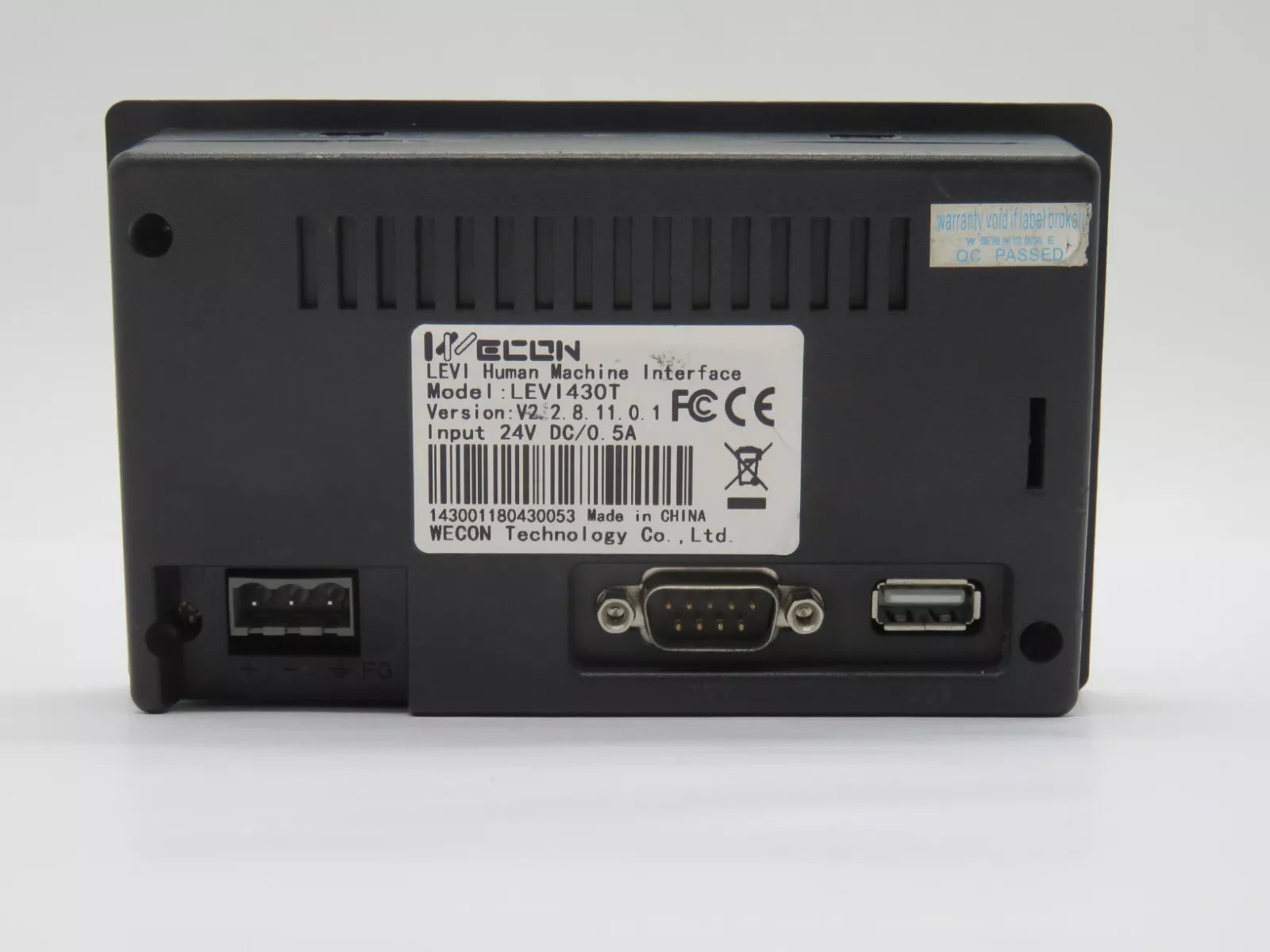 Wecon LEVI430T HMI Touch Screen Display - 4.3 Inch TFT LCD Panel