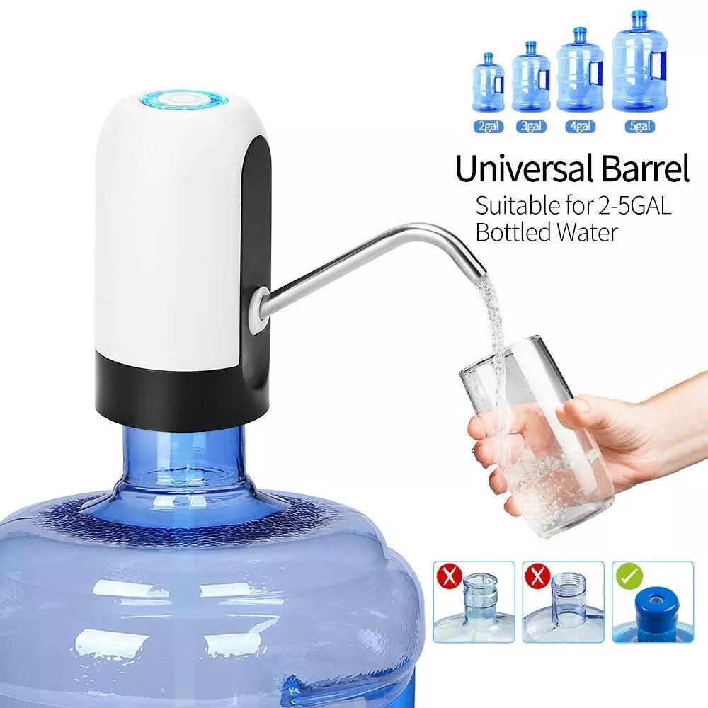 Automatic Wireless Portable Mini Rechargeable Water Bottle Can Dispenser Pump
