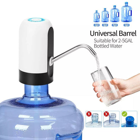 Automatic Wireless Portable Mini Rechargeable Water Bottle Can Dispenser Pump