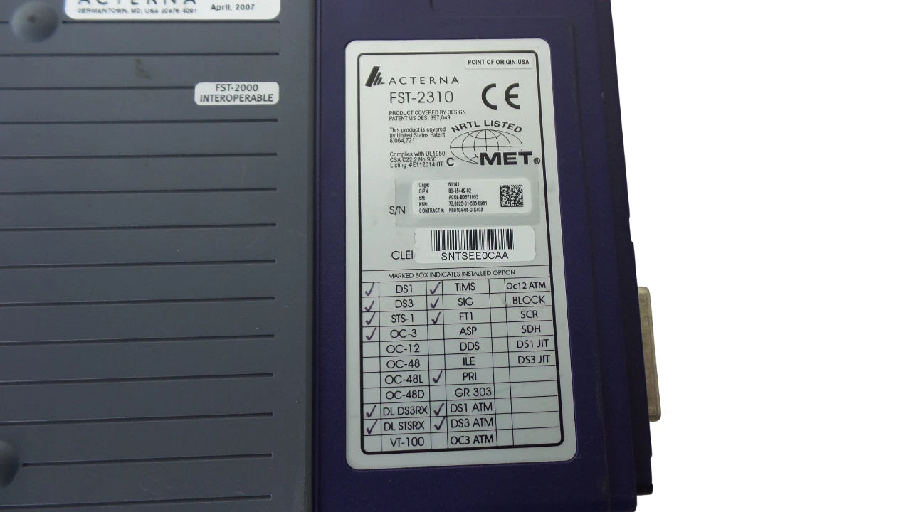 Lot of 2 Parts of Acterna JDSU FST-2310 TestPad