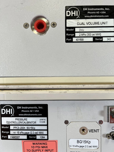 DH Instruments PPC3-200K BG15KP Pressure Controller/Calibrator, 1064