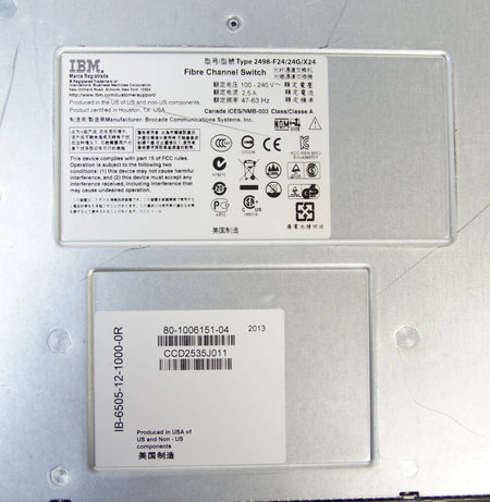 IBM Brocade Fibre Channel Switch SAN24B-5 IB-6505-12-2000-0R