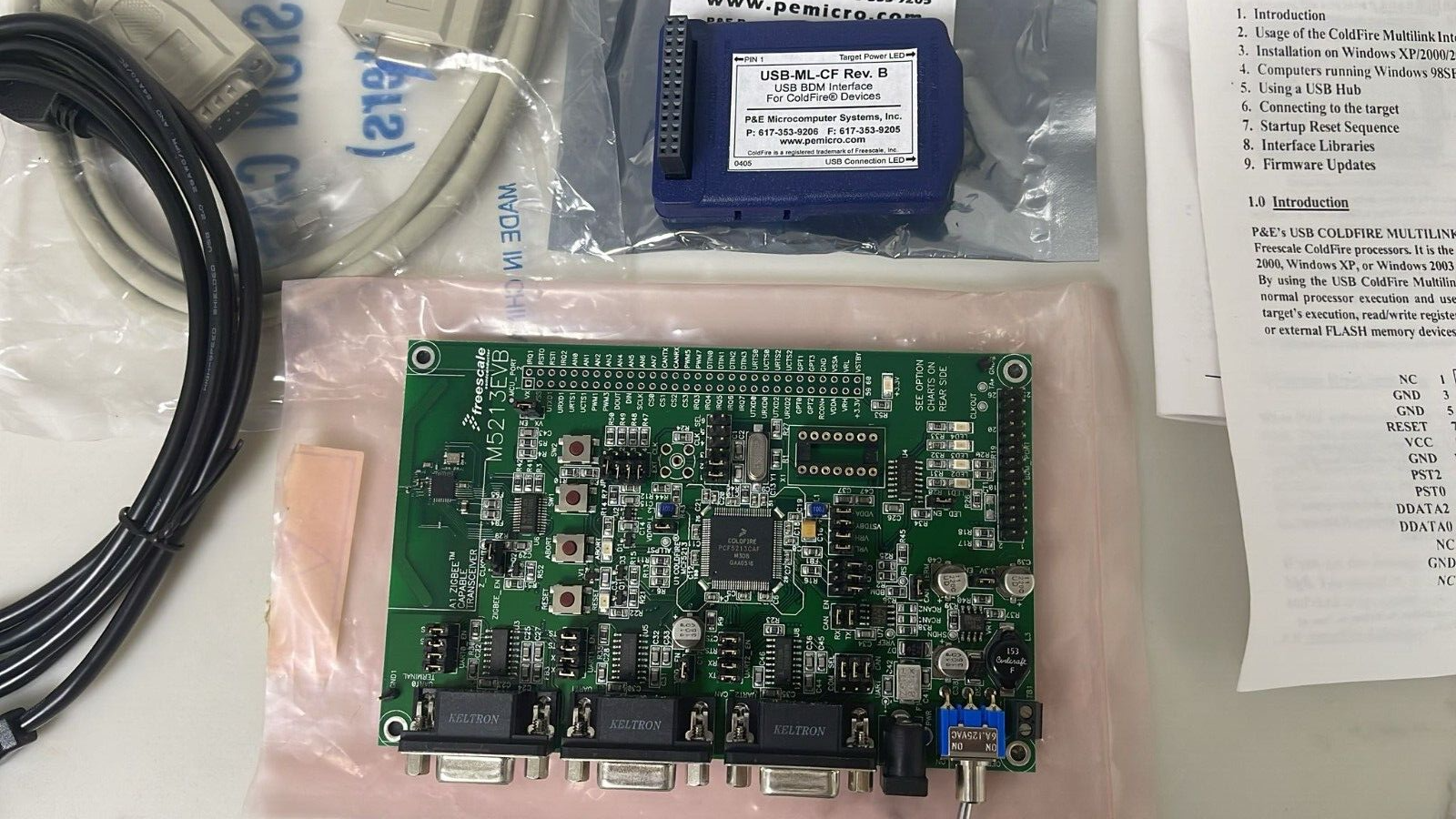 M5213EVB Board P&E Interface ColdFire