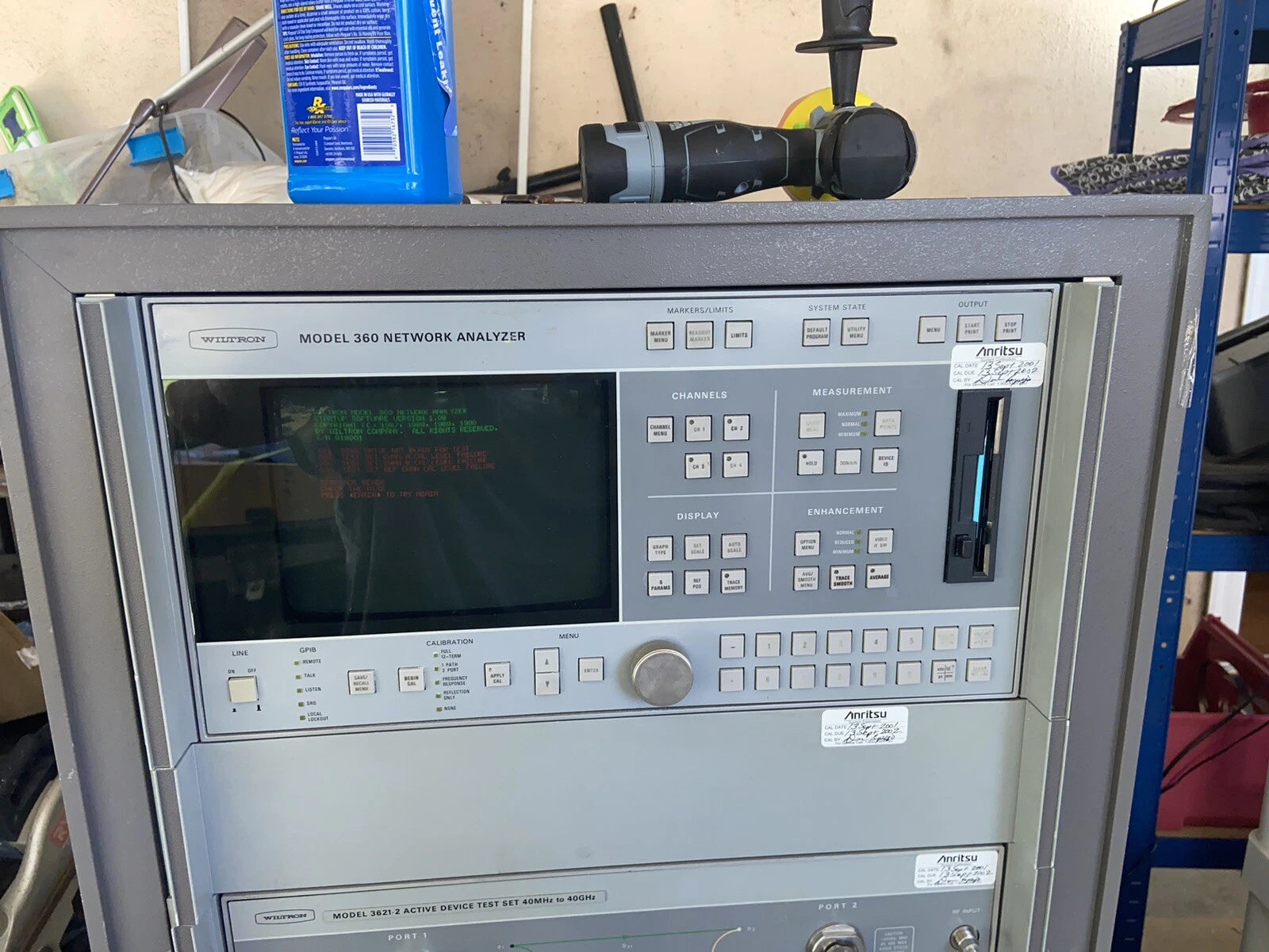 Wiltron  Anritsu 360 10 Mhz-40 Ghz Vna  System: Source,active Test Set, Vna Head
