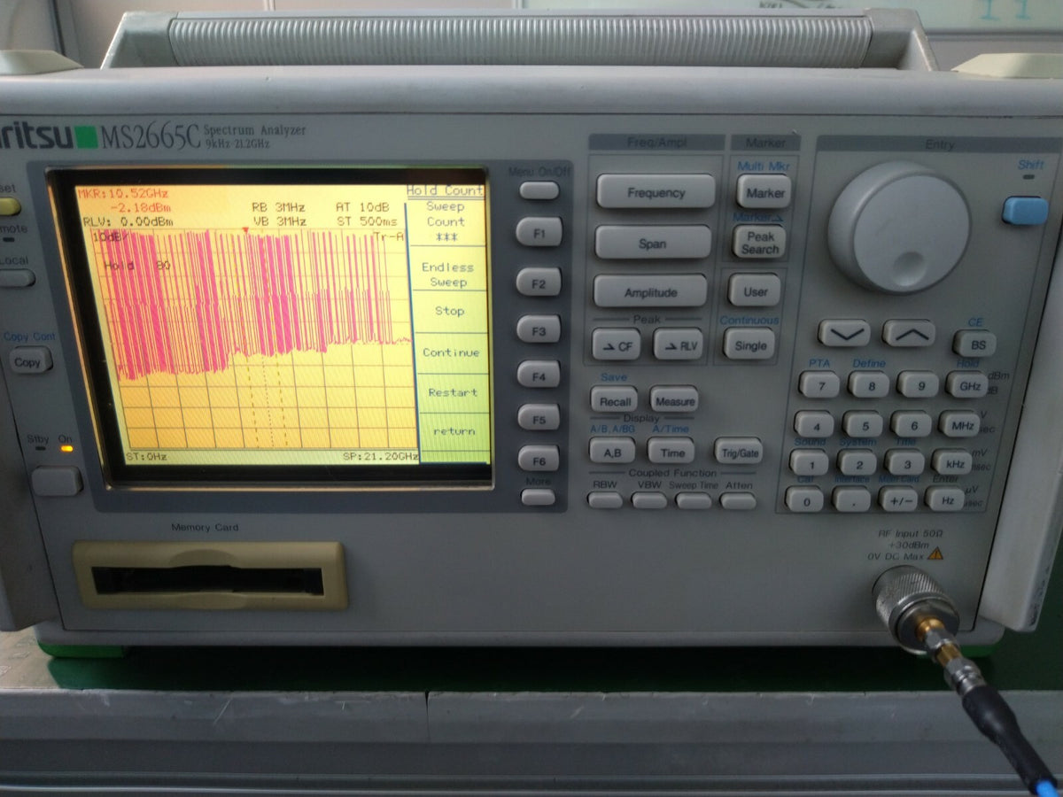 Anritsu MS2665C Spectrum Analyzer 9 kHz to 21.2GHz , very good shape - XG eqpt