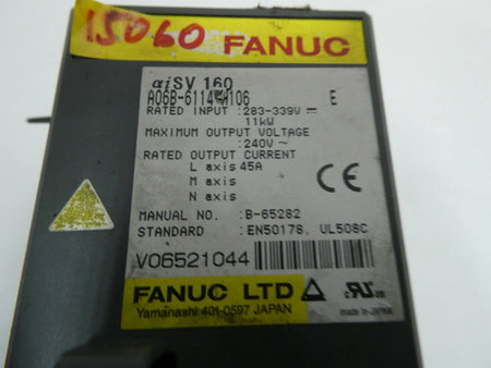 Fanuc A06B-6114-H106 Spindle Amplifier Module 283-339V-DC 240V-AC