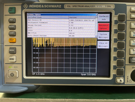 Rohde &amp; Schwarz FSL3 Spectrum Analyzer 9 kHz - 3 GHz _ 0776