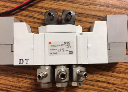 SMC SY3220-5GZ-M5-F2 Valve for SY3000 Sol/Valve, Double Solenoid, Body pt (DC)