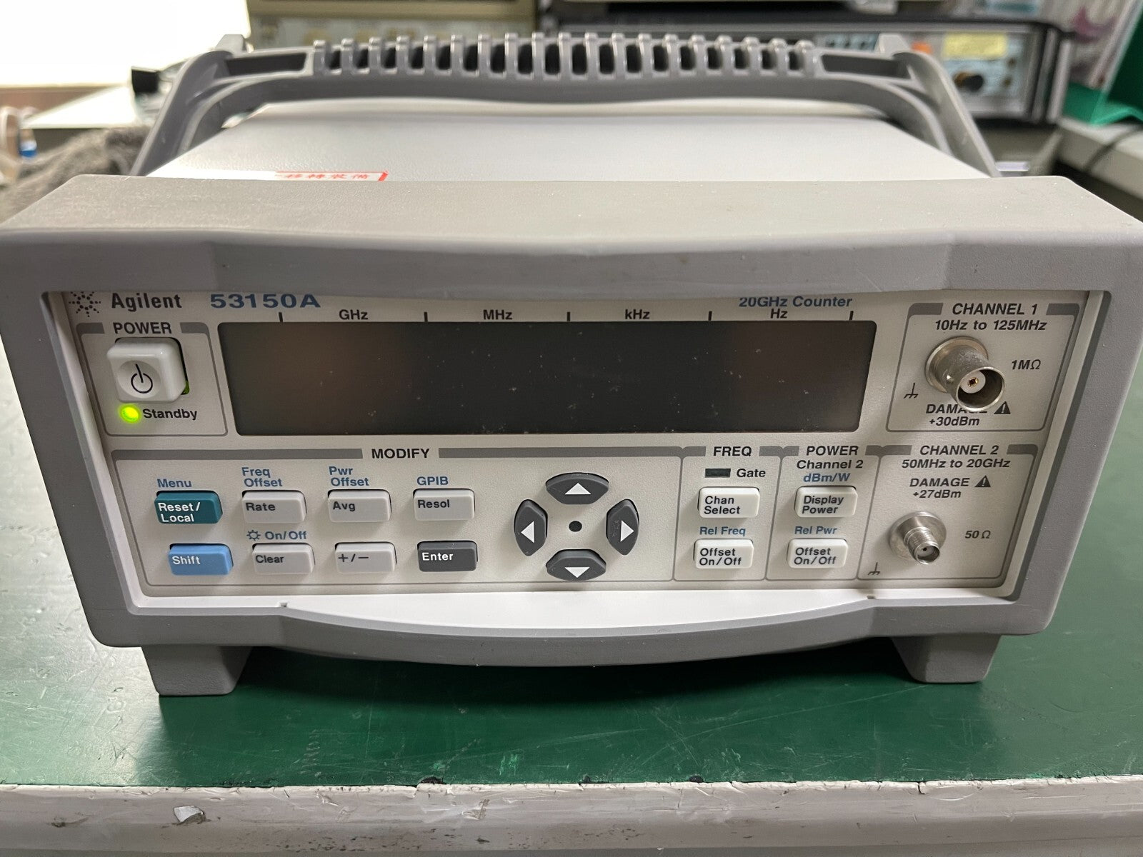 Agilent Keysight 53150A 10Hz-20GHz CW Microwave Frequency Counter _1096 - XG eqpt
