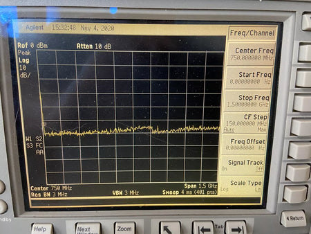 Keysight E4401B Signal Analyzer with 9 kHz - 1.5 GHz Frequency Range