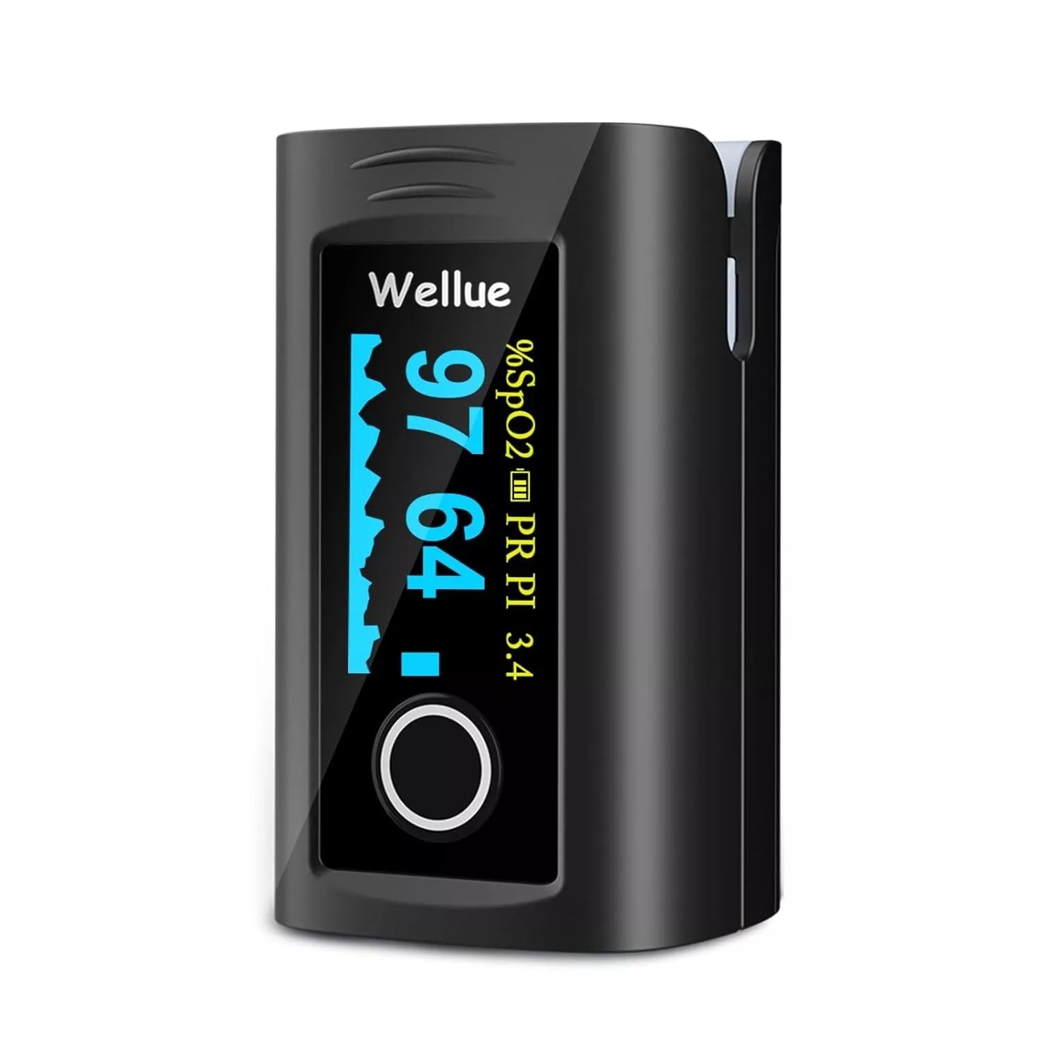 Wellue Fingertip Pulse Oximeter 60F Blood Oxygen Monitor with Alarm, Battery