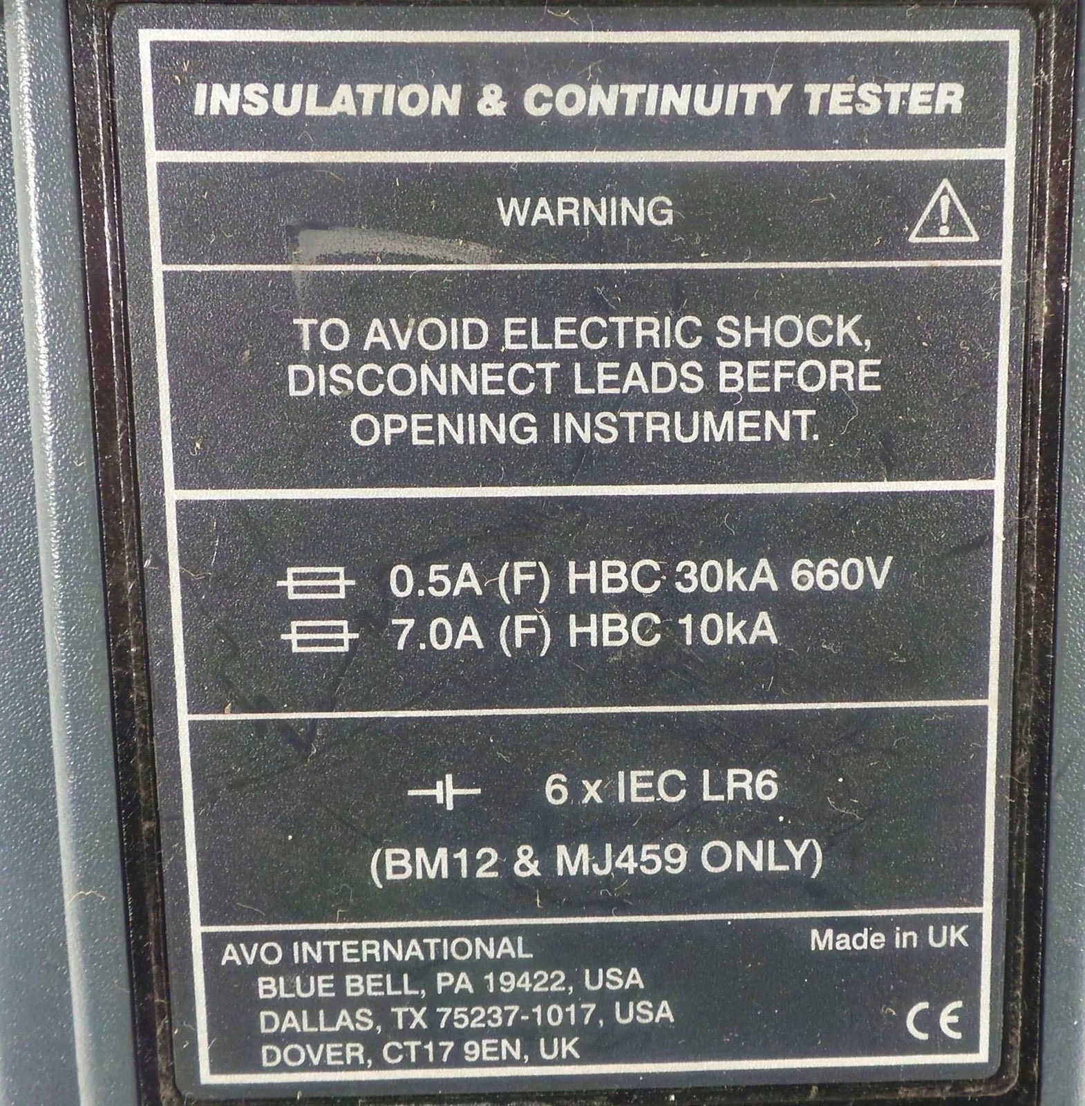 AVO Megger MJ159 Insulation Tester - High-Quality Portable Tool