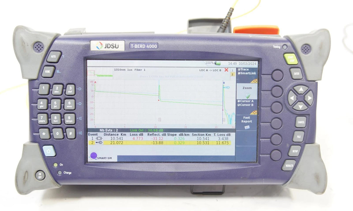JDSU Viavi T-BERD 4000 OTDR Multitest Platform with 4146 / TB4000-NV-C Modules