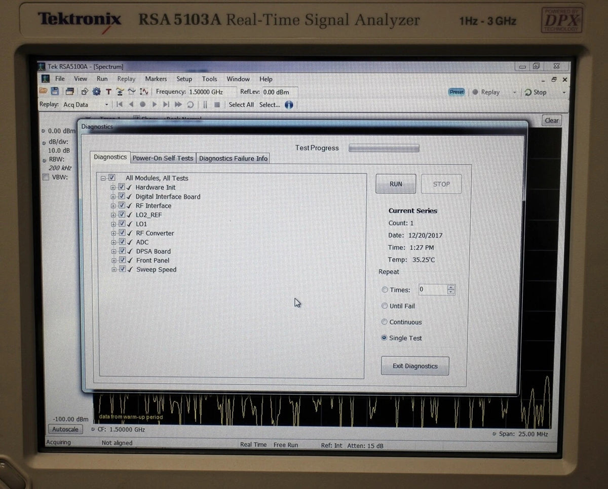 Tektronix RSA5103A 1Hz-3GHz DPX Signal Analyzer