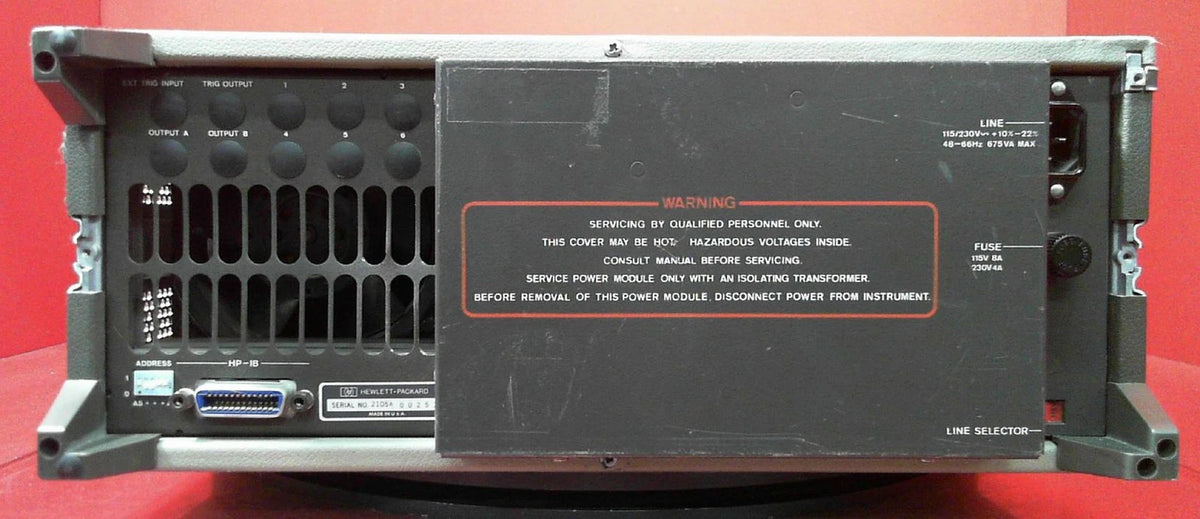 HP Agilent Keysight 8160A 50MHz Pulse Generator 2105A00251