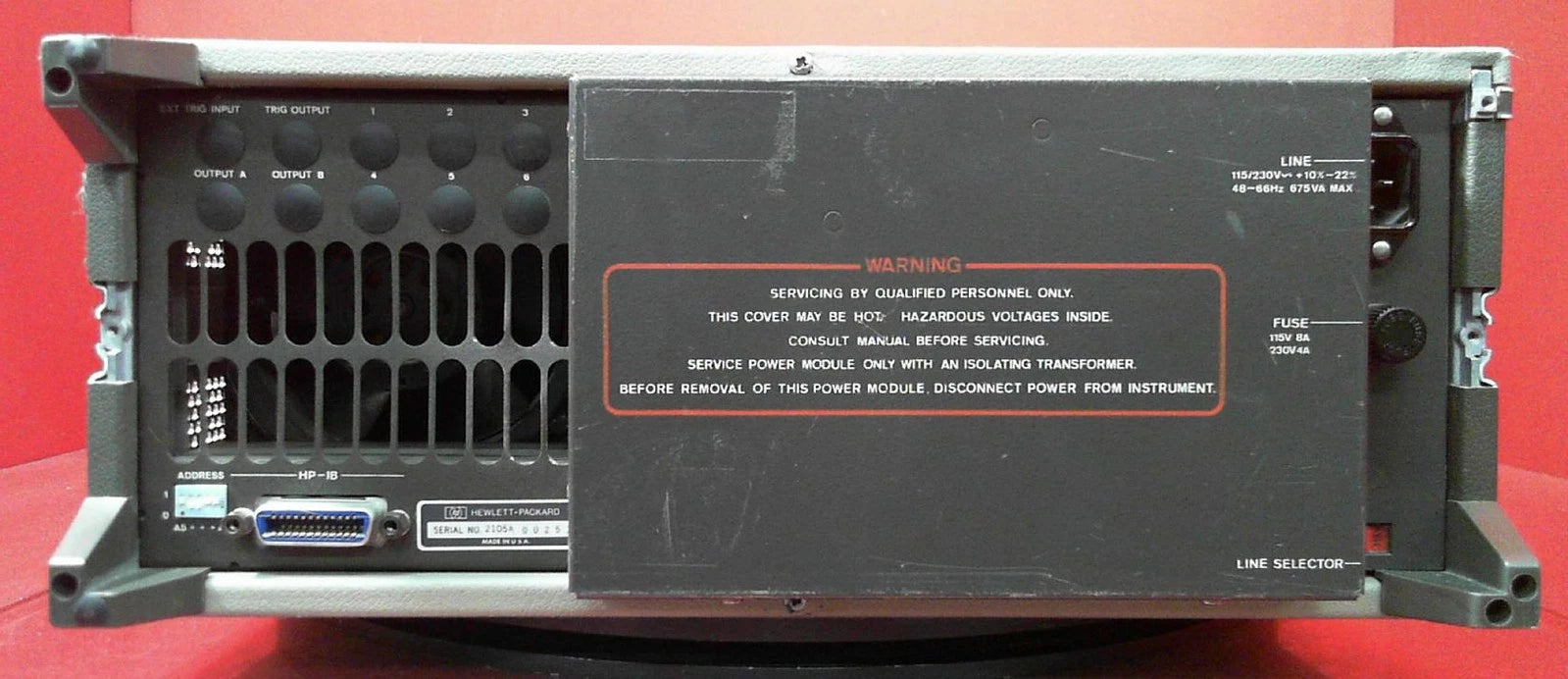 HP Agilent Keysight 8160A 50MHz Pulse Generator 2105A00251