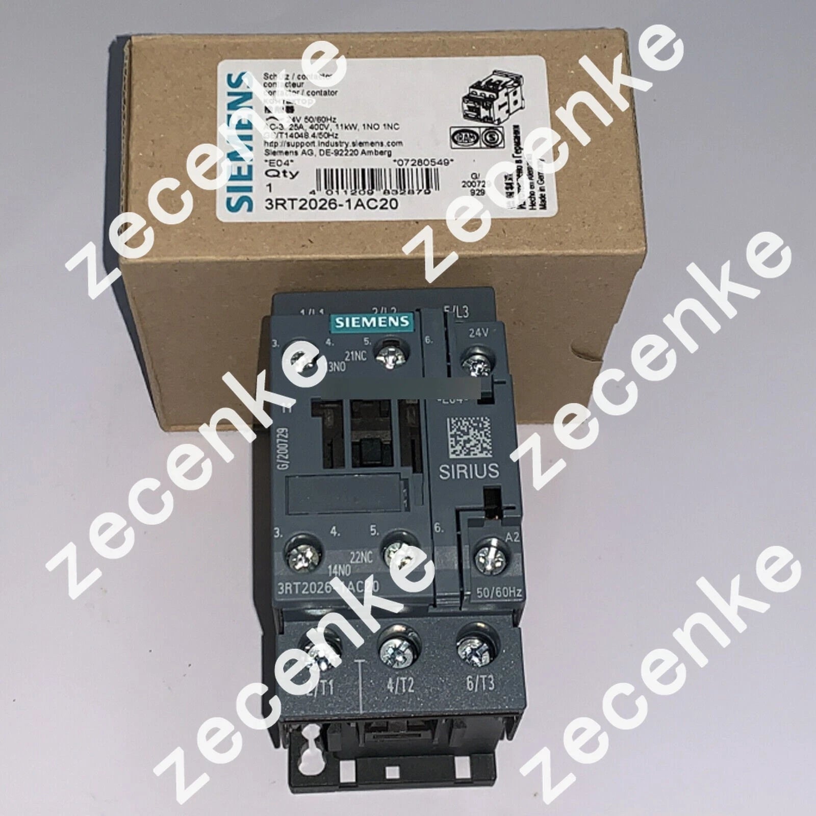 SIEMENS 3RT2026-1AC20 Contactor 1PC New