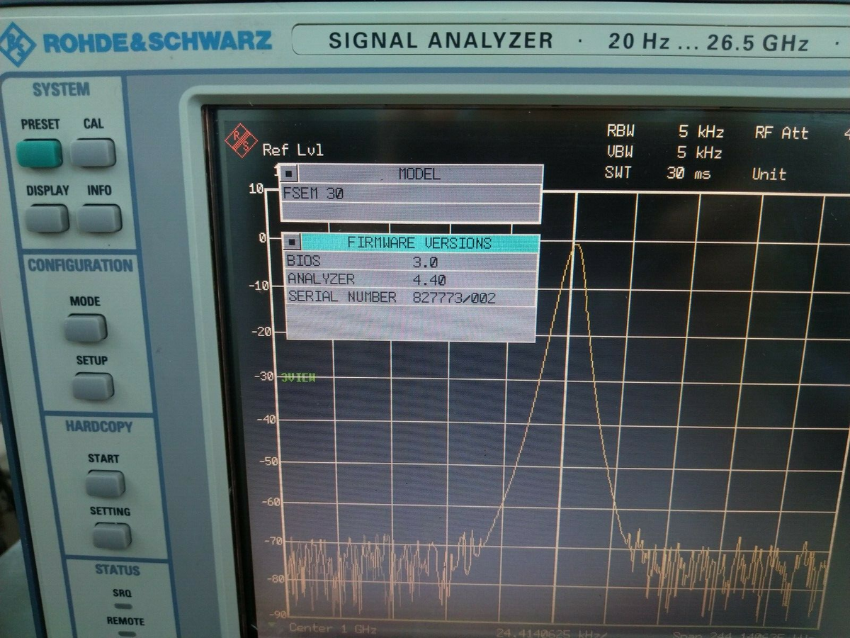 Rohde &amp; Schwarz FSIQ26 Signal Analyzer 20Hz - 26.5GHz _827773/002