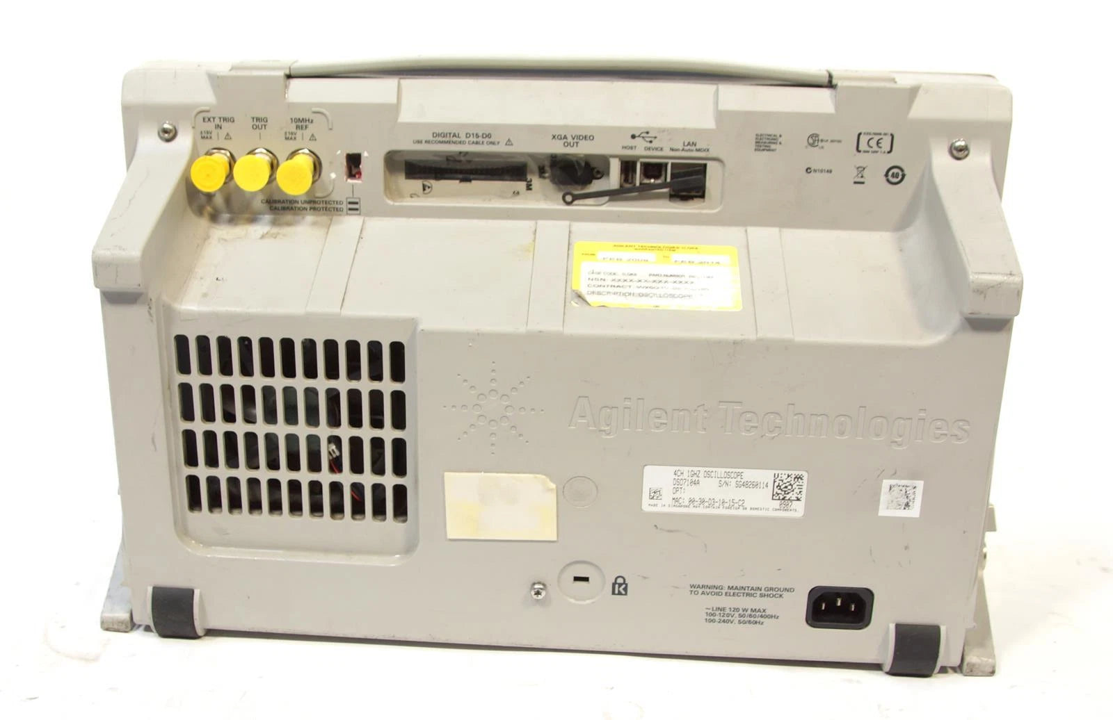 Agilent InfiniiVision DSO7104A 1GHz 4GSa/s 4CH Oscilloscope OPT mem8M MST E00