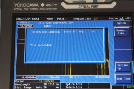 YOKOGAWA AQ7270 1310/1550 Optical Time Domain Reflectometer 735022
