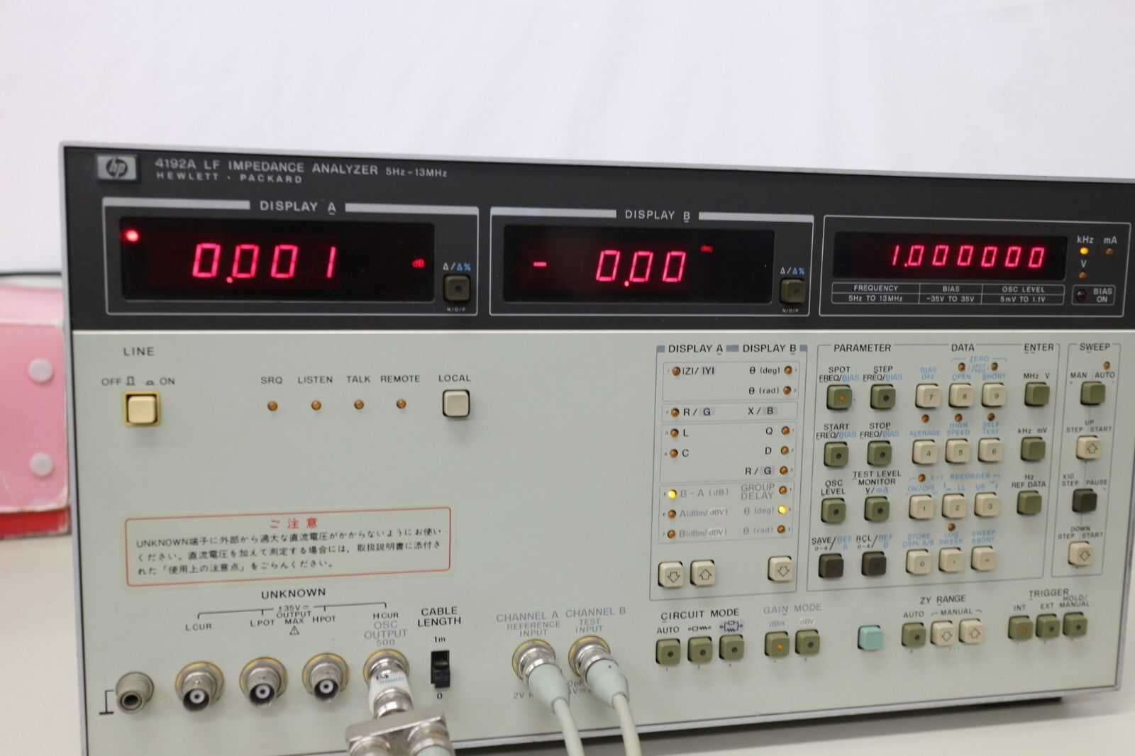 HP 4192A LF Impedance Analyzer