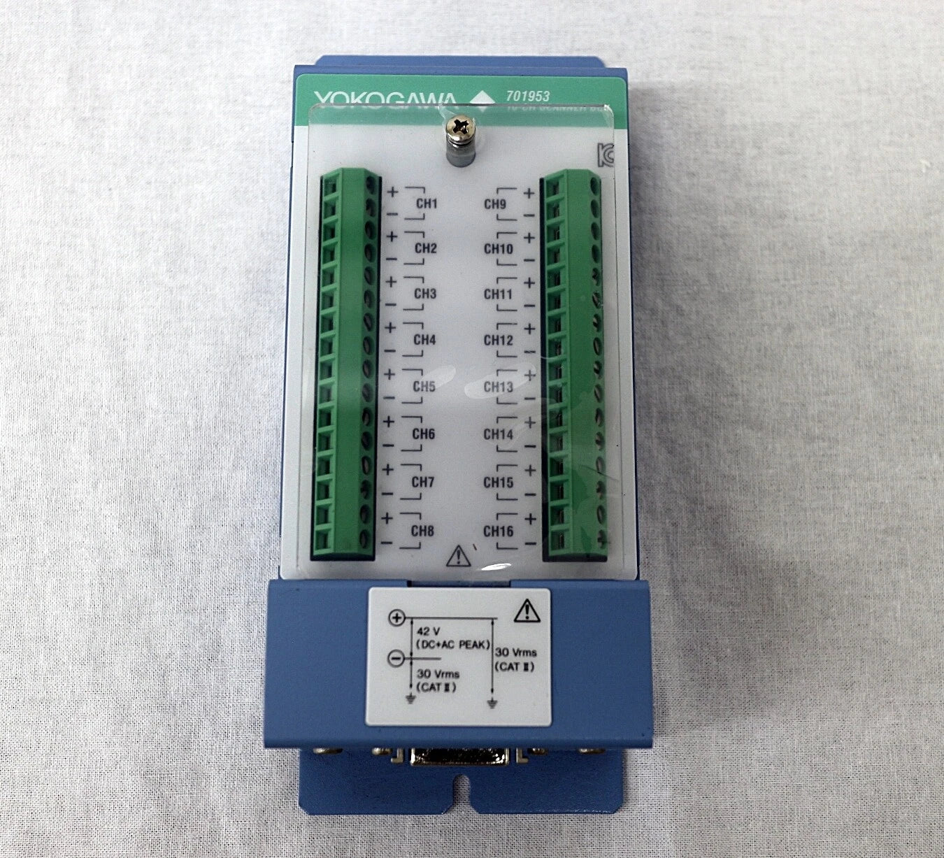 YOKOGAWA 720221/701953-L1 16CH Temperature Voltage Input Module/Scanner Box