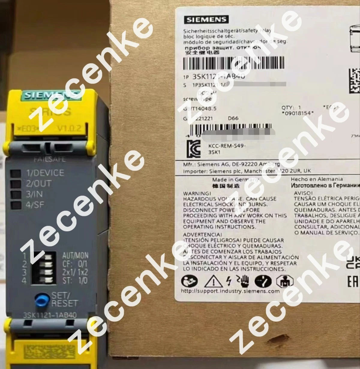 Siemens Sirius Safety Relay 3SK1121-1AB40 with Expedited Shipping