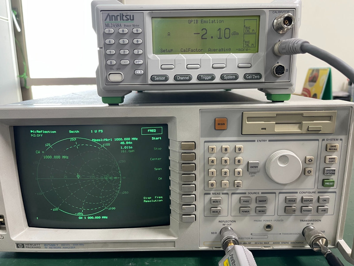 HP Agilent 8714ET RF Vector T/R Network Analyzer 300 kHz - 3 GHz _50333