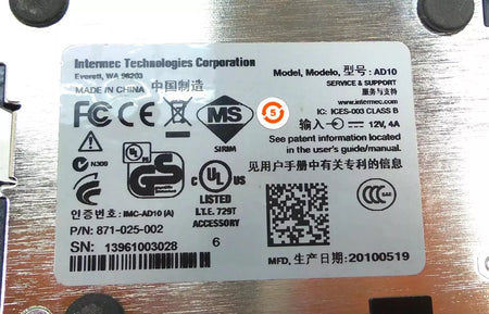 Intermec AD10 Cradle for Efficient Device Charging