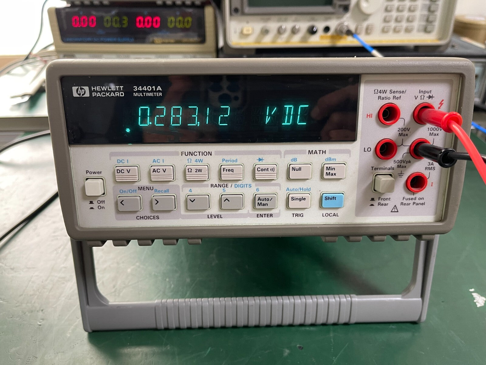 HP Agilent 34401A 6 1/2 Digit Multimeter _7539 - XG eqpt