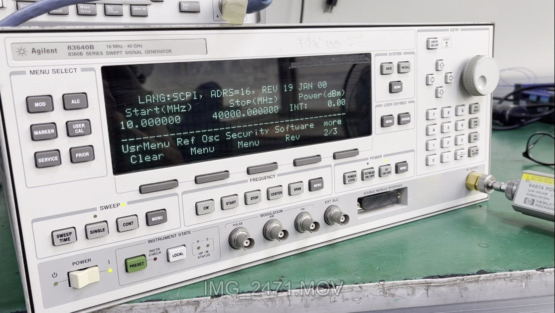 Agilent 83640B 10MHz-40GHz Synthesized Sweep Signal Generator 002/006/008_01<wbr/>133