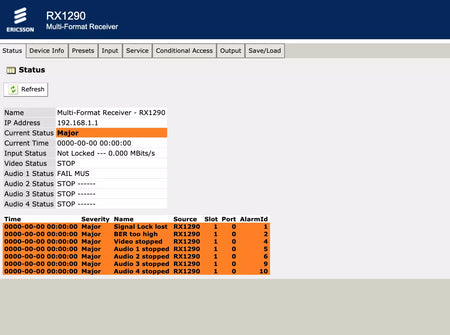 Tandberg RX1290 Multi-format SD/HD Integrated Receiver Decoder
