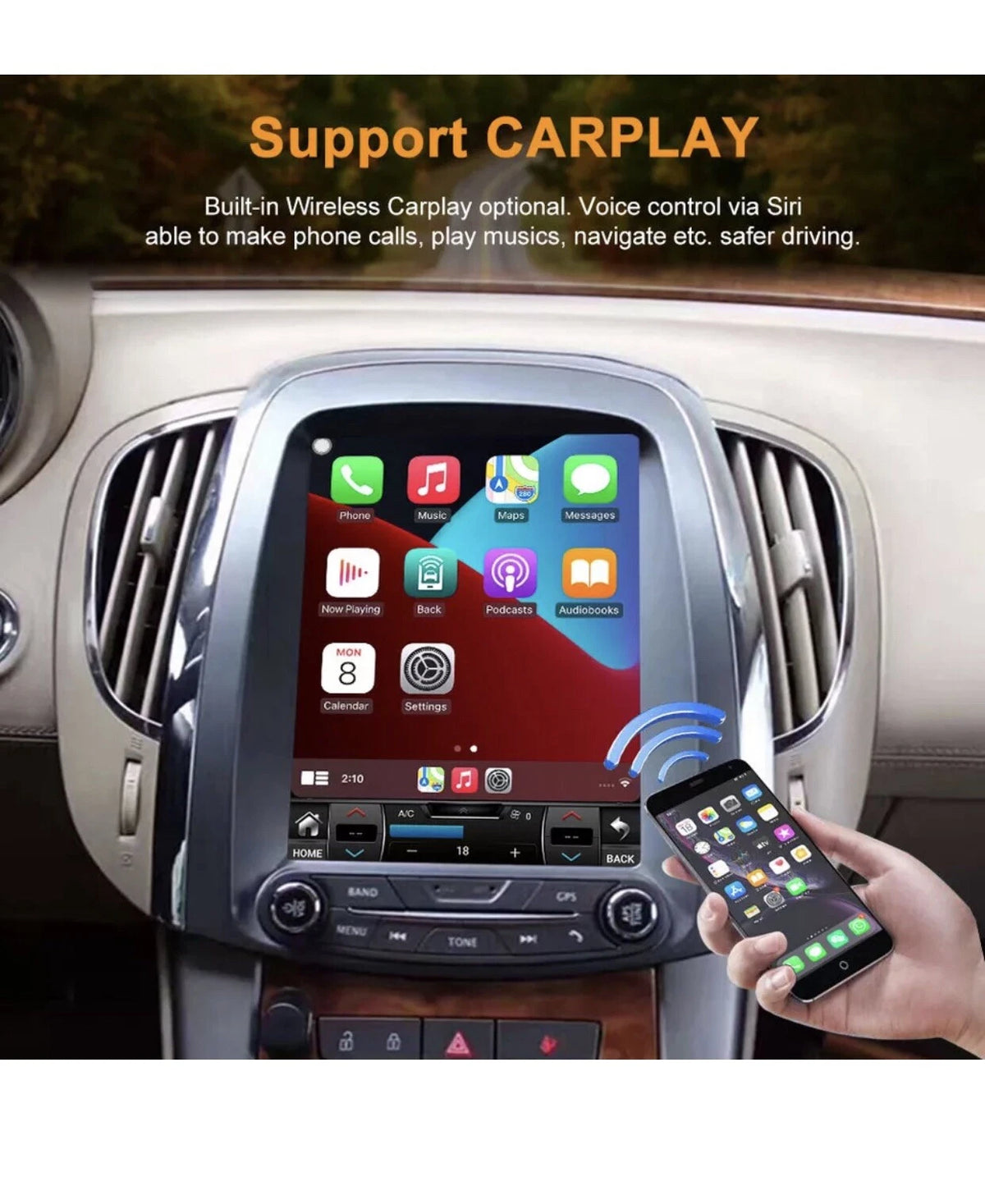 Buick Lacrosse 2009-2012 Android 13 Stereo Tesla Style Video 64GB Car Radio