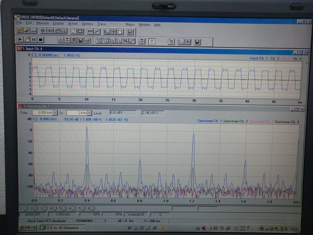 OR25PCP8 8-Channel 20KHz FFT Analyzer with Dual Generators