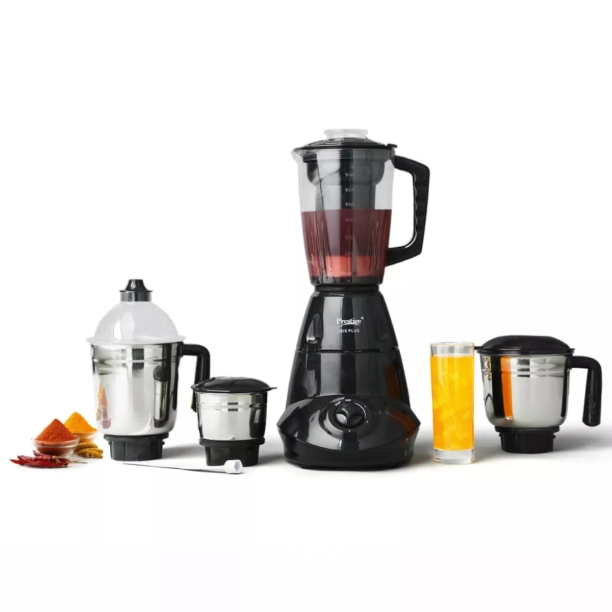 Prestige 750W Iris Plus Mixer Grinder with 4 Jars