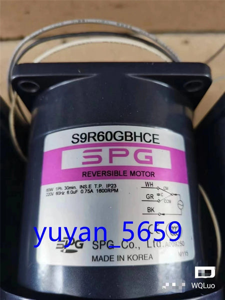 1PCS USED SPG Motor S9R60GBHCE 220V 60W #1108 LY