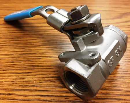 NIBCO NL94Q78, T580S6R66LL ¾” Threaded Ball Locking Lever 2PC Stainless Steel