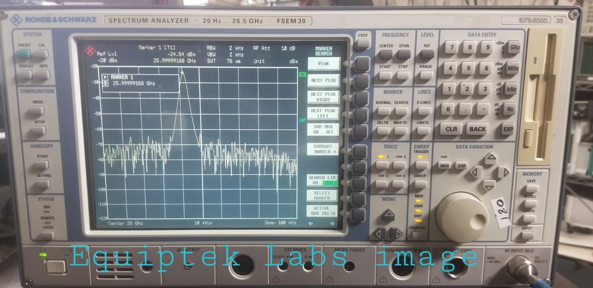 Rohde & Schwarz Spectrum Analyzer FSEM30 25.6 GHz